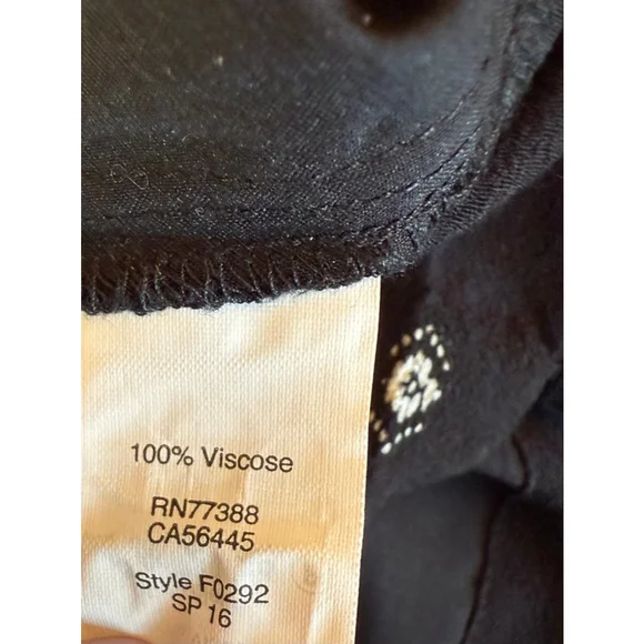 Women's Madewell Perimeter Romper Black/White Diamond Stitch Print Size S - Picture 9 of 12